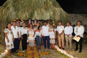 Actividades durante celebración del Día de Muertos.